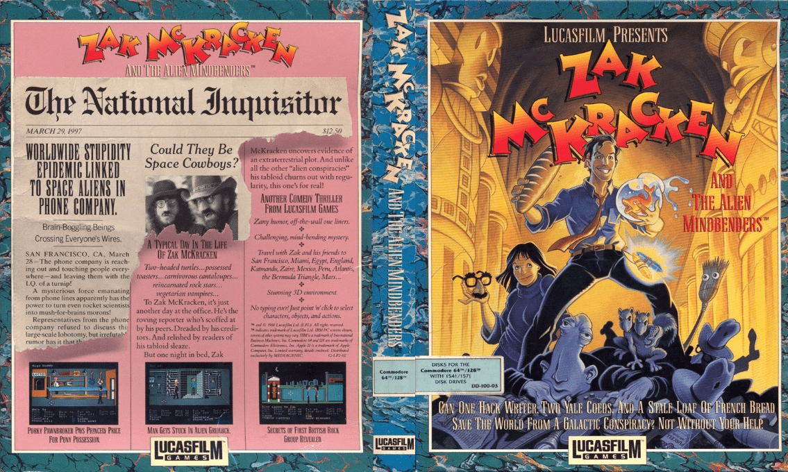 Zak McKracken and the Alien Mindbenders — box-texture (US)