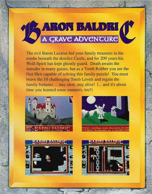 Baron Baldric - A Grave Adventure — box-2D-back (EU)