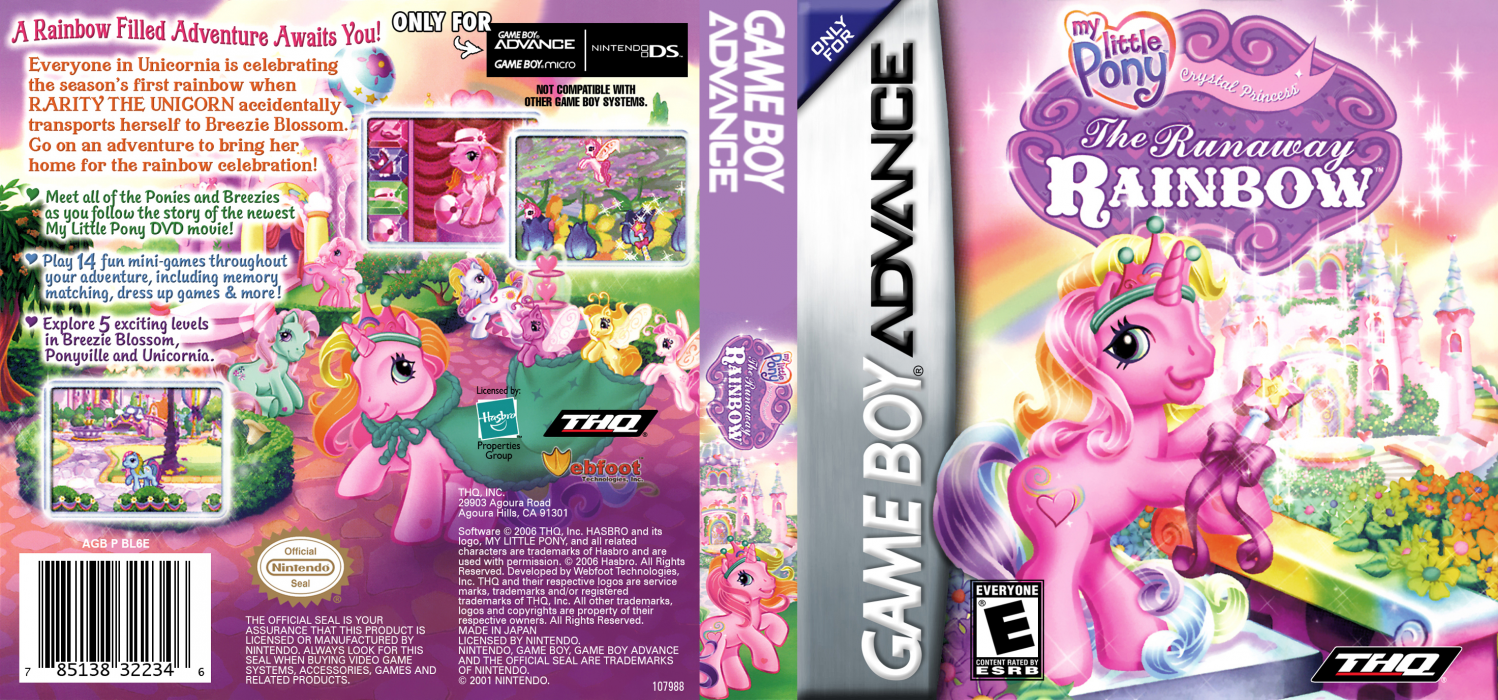 My Little Pony - Crystal Princess - The Runaway Rainbow — box-texture (US)