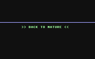 Back to Nature — sstitle (WOR)