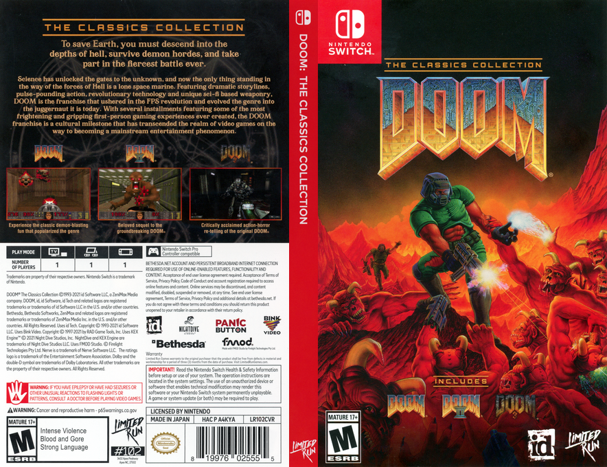 Doom: The Classics Collection — box-texture (US)