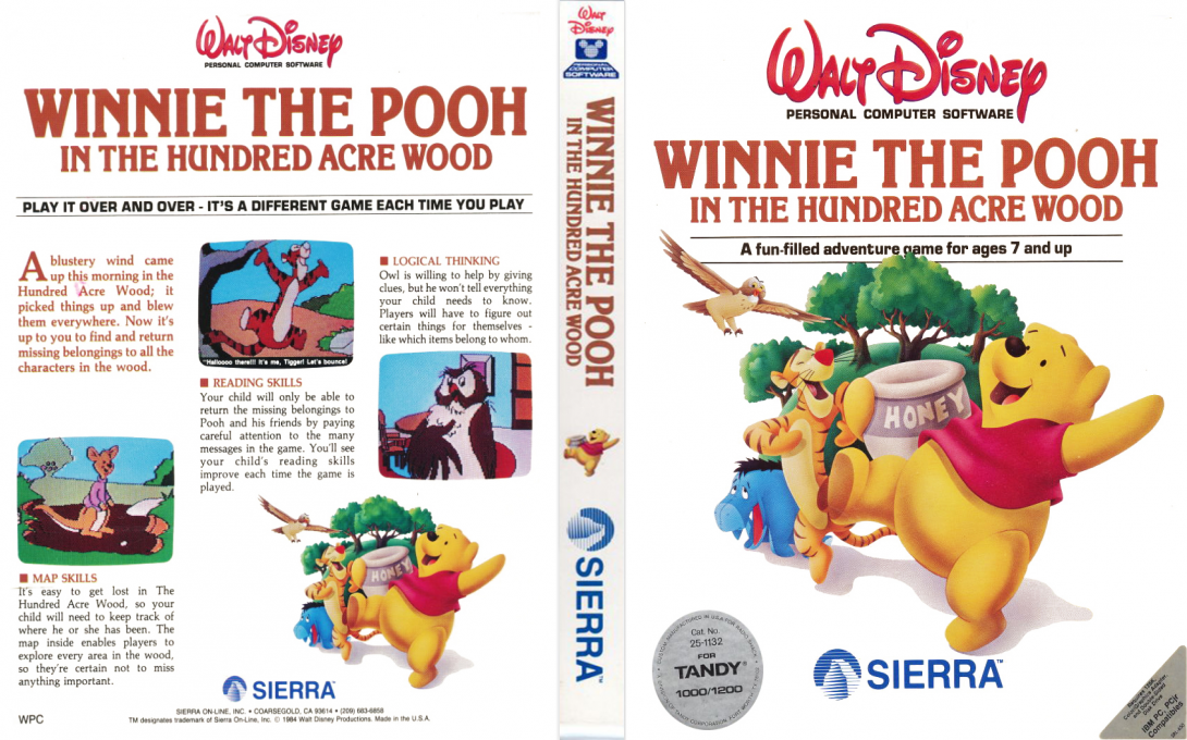 Winnie The Pooh In The Hundred Acre Wood — box-texture (US)