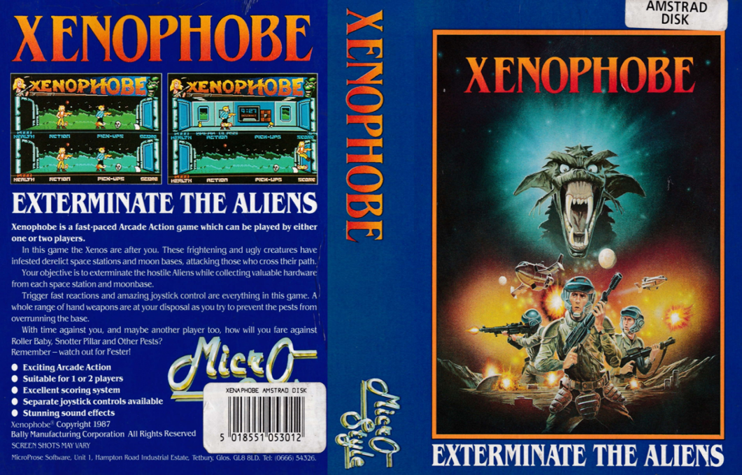Xenophobe — box-texture (EU)