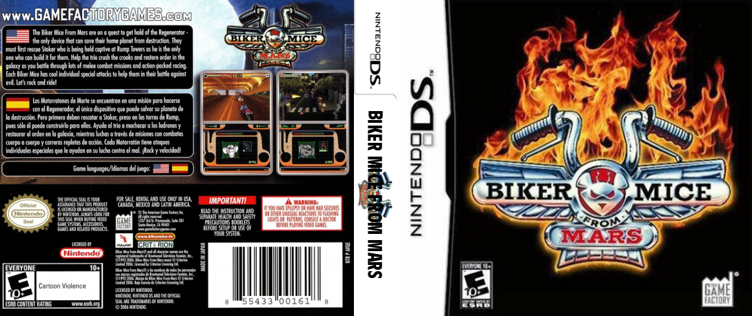 Biker Mice from Mars — box-texture (US)