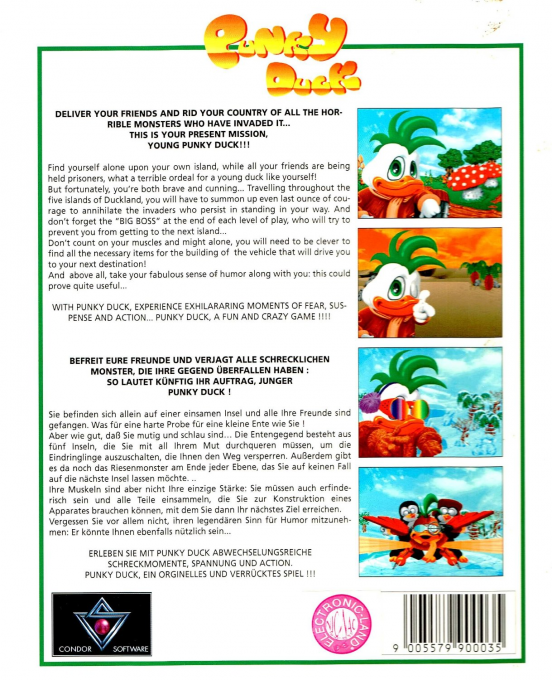 Punky Duck — box-2D-back (US)