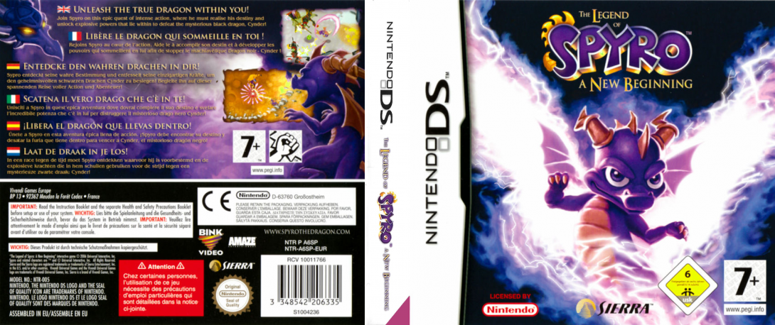 Legend of Spyro, The - A New Beginning — box-texture (EU)