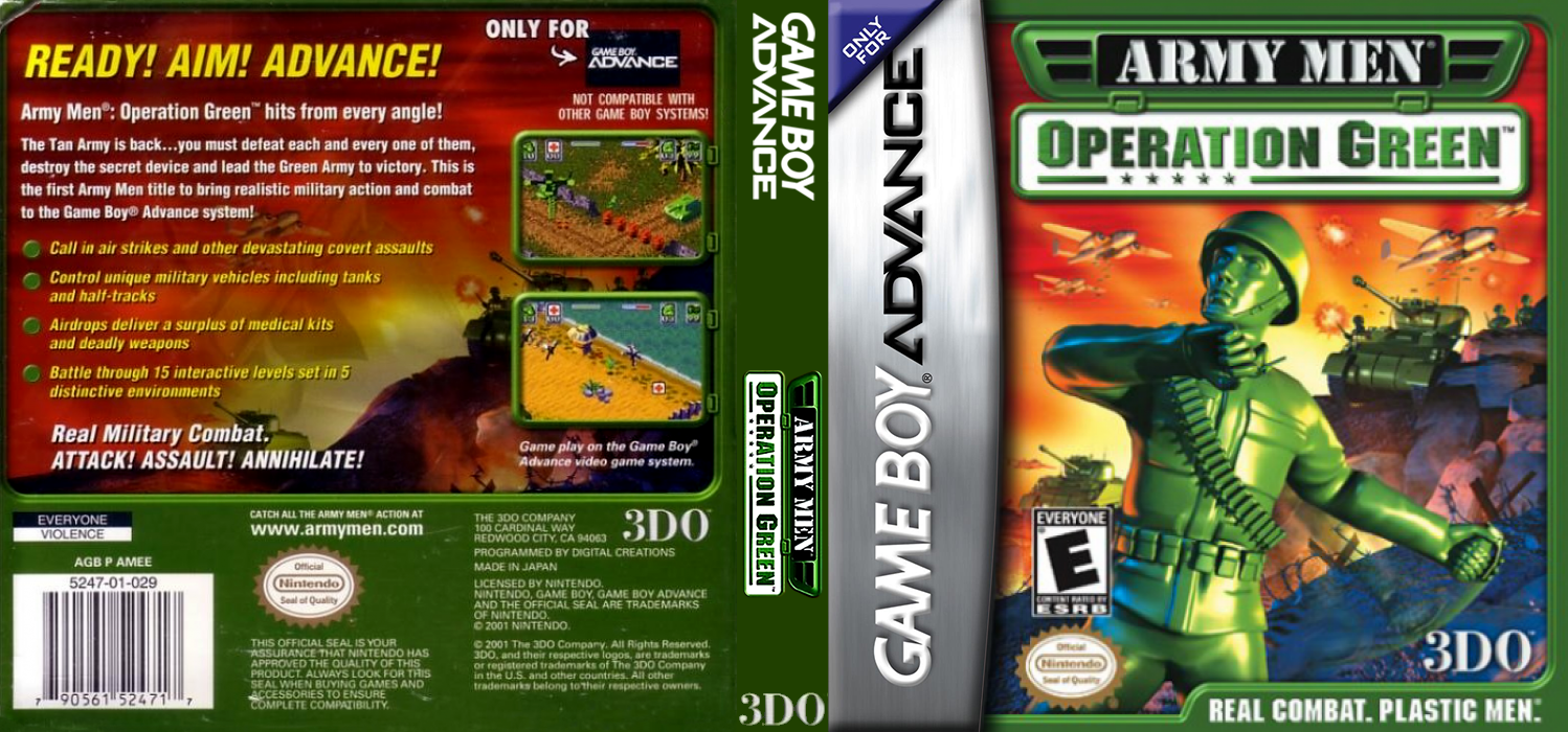 Army Men - Operation Green — box-texture (US)