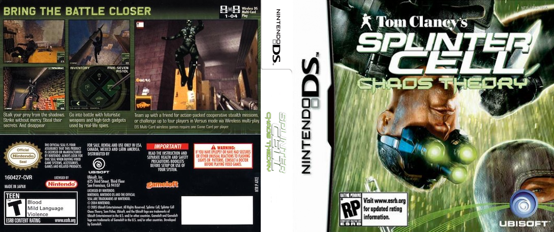 Tom Clancy's Splinter Cell - Conviction — box-texture (US)
