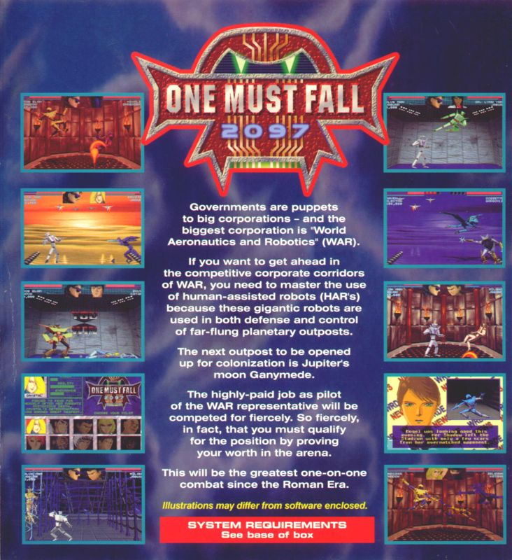 One Must Fall 2097 — box-2D-back (AU)
