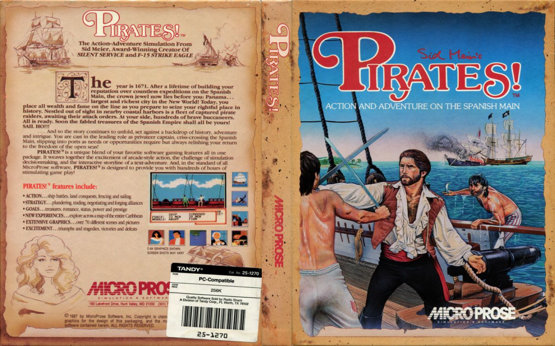 Sid Meier's Pirates! — box-texture (US)