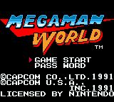 Mega Man World - Dr. Wily's Revenge — sstitle (WOR)