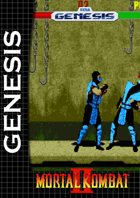 Mortal Kombat 2 — box-2D (SS)
