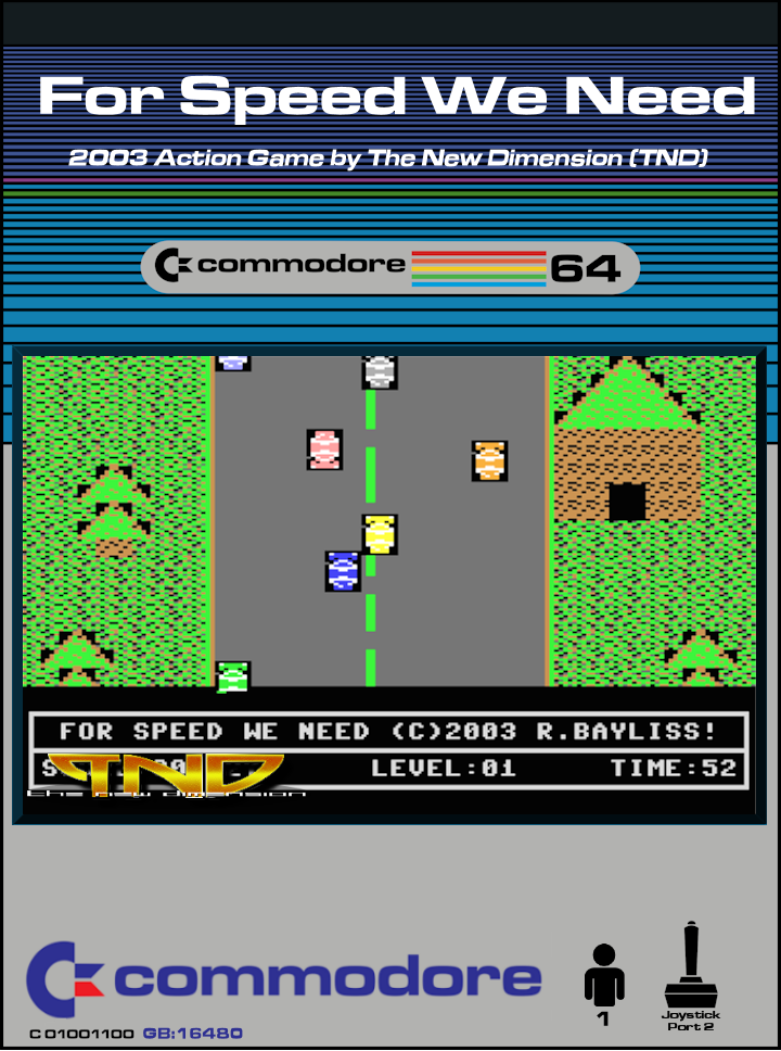 For Speed We Need box art