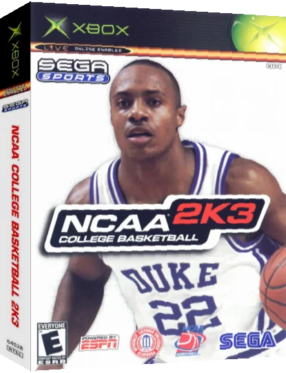 NCAA College Basketball 2K3 — box-3D (US)