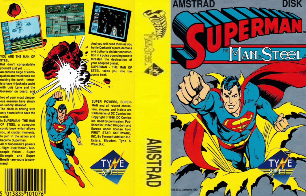 Superman - The Man Of Steel — box-texture (EU)