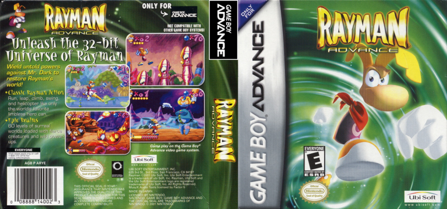 Rayman Advance — box-texture (US)