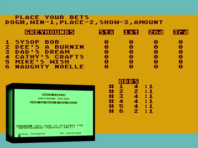 Photo Finish - Greyhound Racing — mixrbv2 (WOR)