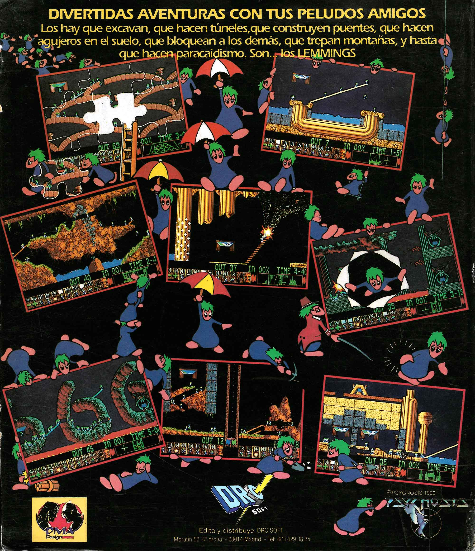 Lemmings — box-2D-back (SP)