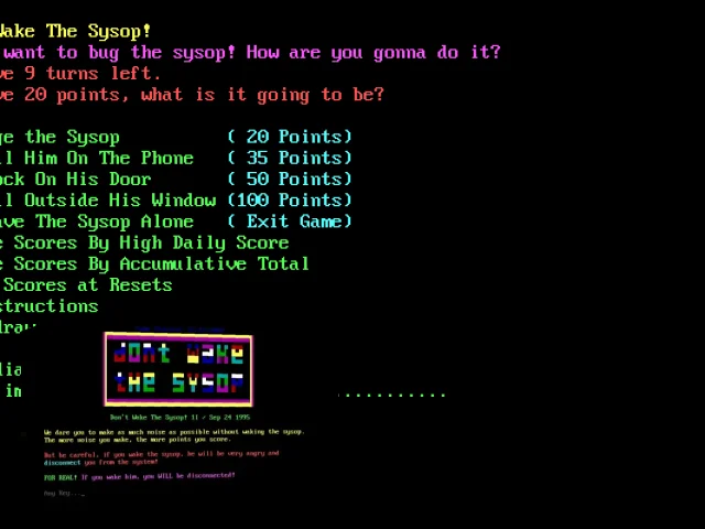 Don't Wake The Sysop — mixrbv2 (WOR)