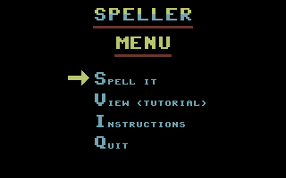Speller '96 — sstitle (WOR)