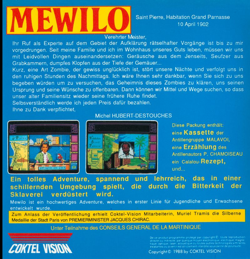 Méwilo — box-2D-back (DE)