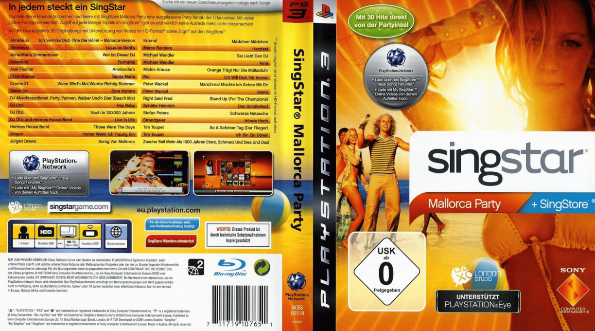 SingStar Mallorca Party — box-texture (DE)