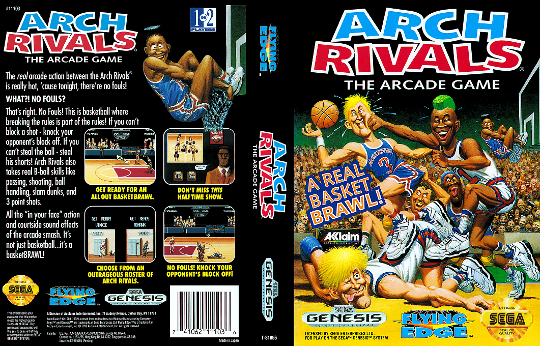 Arch Rivals - The Arcade Game — box-texture (US)