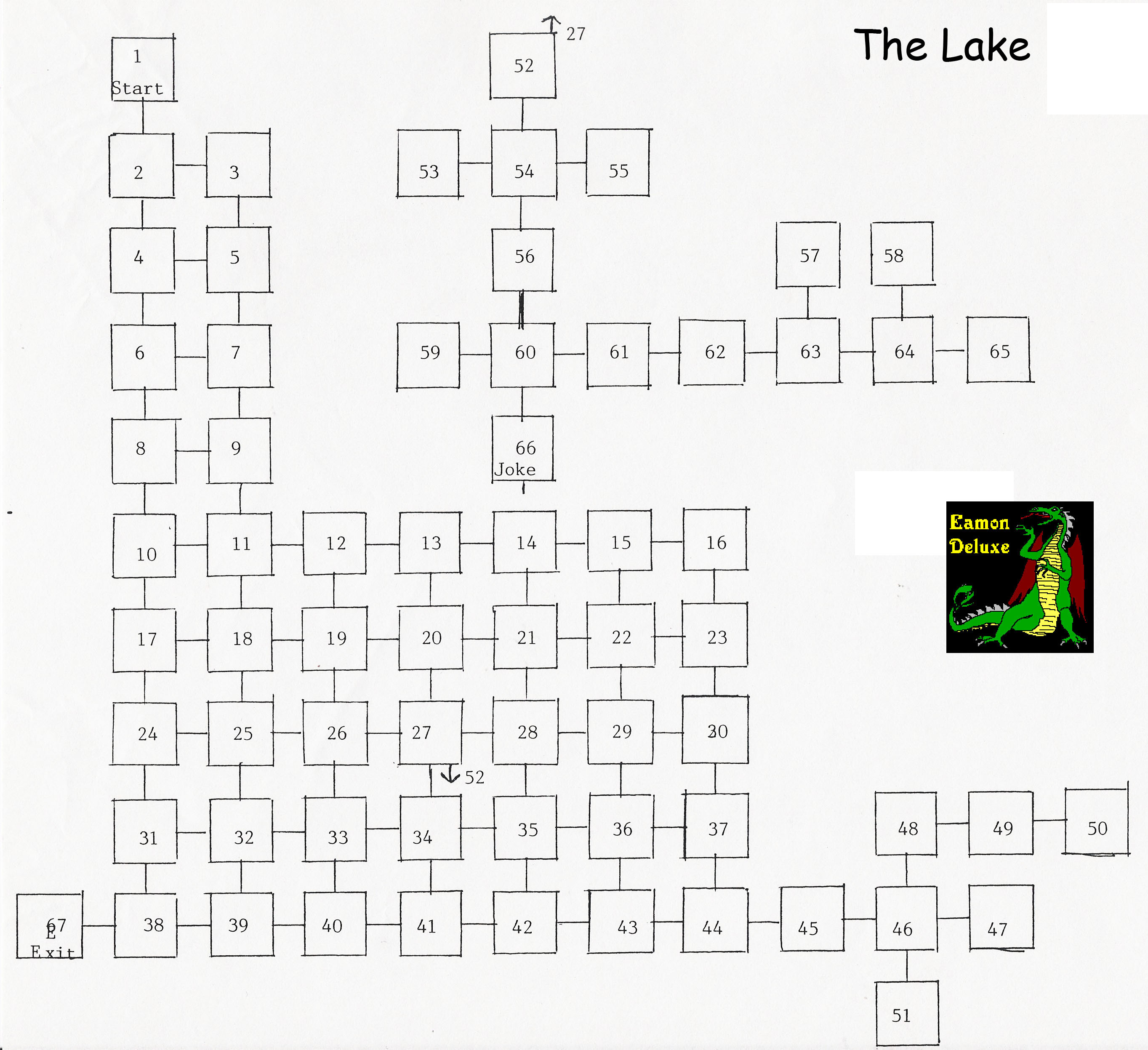 Eamon 156 - The Lake — maps