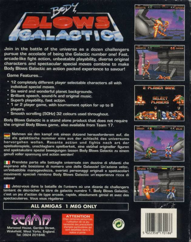 Body Blows Galactic — box-2D-back (WOR)