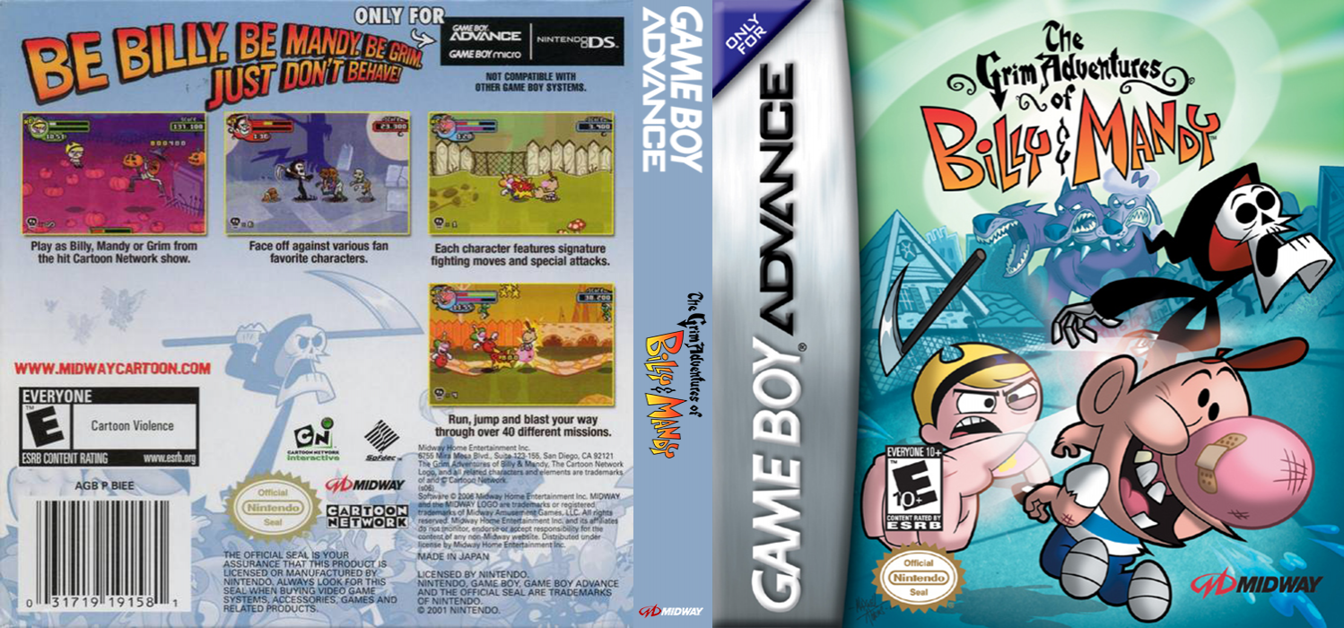 Grim Adventures Of Billy And Mandy, The — box-texture (US)
