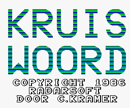 Kruiswoord Generator — sstitle (NL)