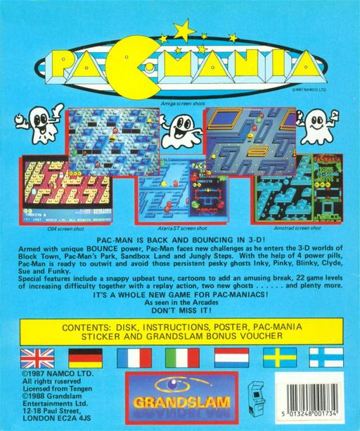 Pac-Mania — box-2D-back (CUS)