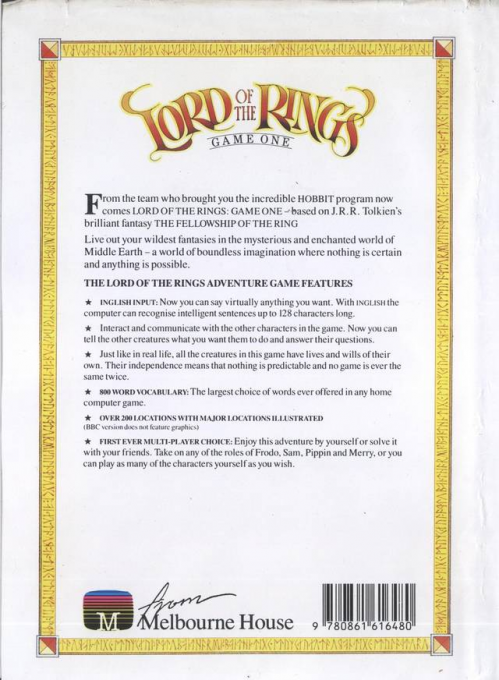 Lord of the Rings - Game One — box-2D-back (EU)