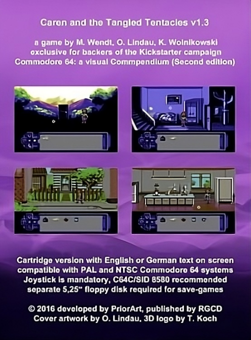 Caren and the Tangled Tentacles — box-2D-back (WOR)
