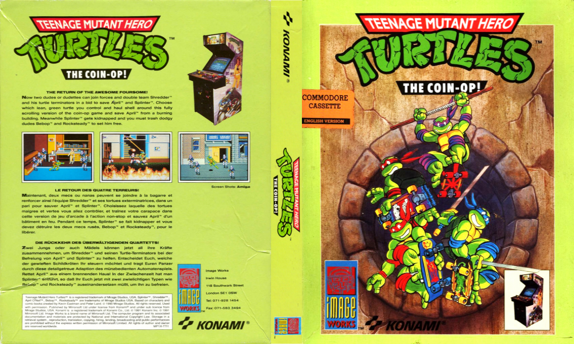 Teenage Mutant Hero Turtles - The Coin-op! — box-texture (EU)