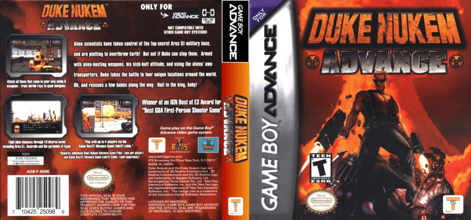 Duke Nukem Advance — box-texture (US)