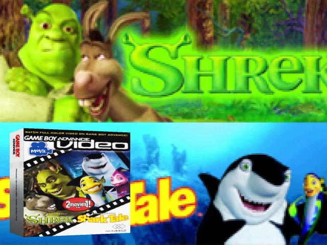 Game Boy Advance Video - Shrek + Shark Tale — mixrbv2 (US)