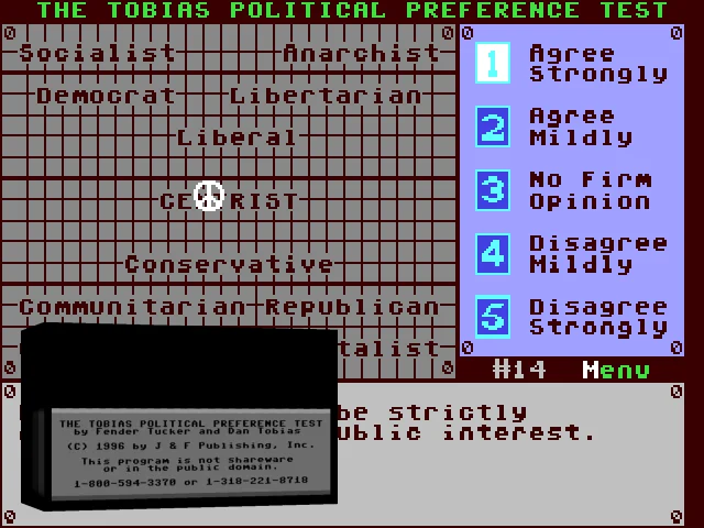 The Tobias Political Preference Test — mixrbv2 (WOR)