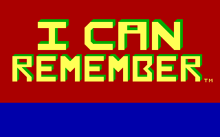 Fisher-price - I Can Remember — sstitle (WOR)