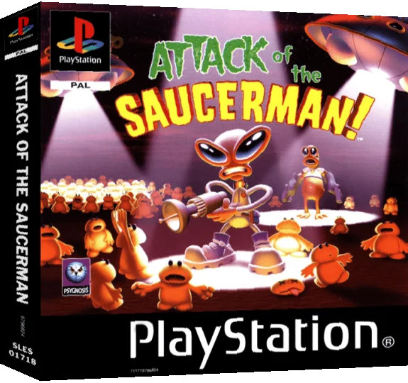 Attack of the Saucerman — box-3D (EU)