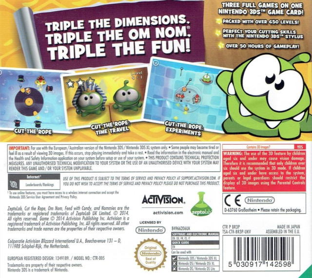 Cut the Rope - Triple Treat — box-2D-back (EU)