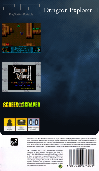 Dungeon Explorer II — box-2D-back (SS)