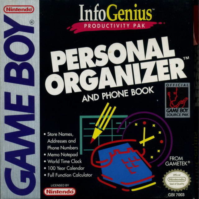 ZZZ:Infogenius Systems - Personal Organizer With Phone Book — box-2D (US)