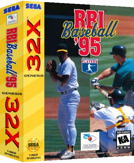 RBI Baseball '95 — box-3D (US)