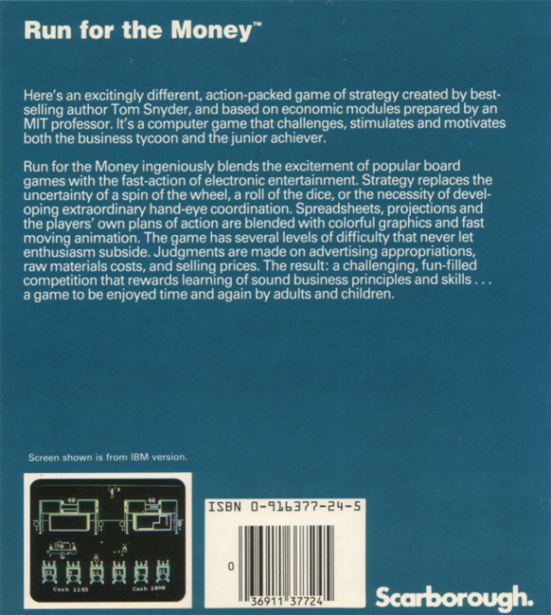 Run For The Money — box-2D-back (US)