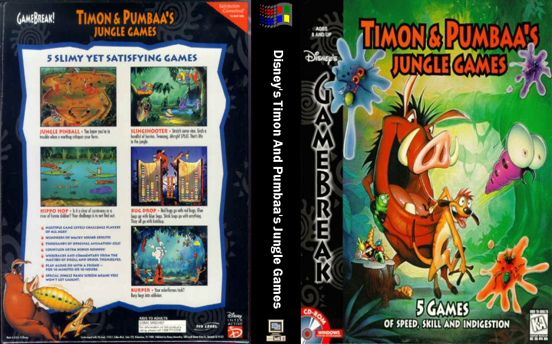 Disney's Timon & Pumbaa's Jungle Games — box-texture (WOR)