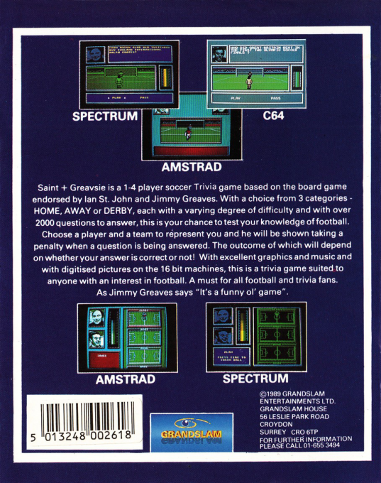 Saint And Greavsie — box-2D-back (EU)