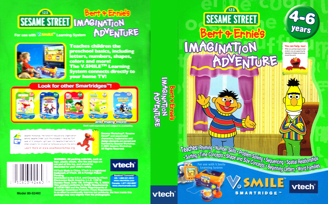 Bert And Ernie's Imagination Adventure — box-texture (US)