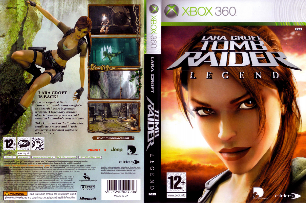 Lara Croft Tomb Raider - Legend — box-texture (EU)