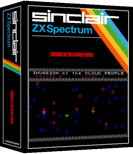 Invasion Of The Cloud People — box-3D (SS)